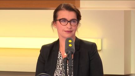 Cécile Duflot, directrice générale d'Oxfam France, dans les studios de franceinfo, le 24 septembre 2018. (FRANCEINFO / RADIO FRANCE)