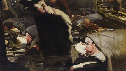 Gazés et blessés, 1918
 
 (Londres, Imperial War Museums (ART 4744).)