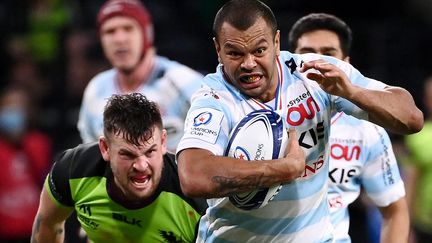 Kurtley Beale avec le Racing 92 lors de la Coupe d'Europe de rugby, le 13 décembre 2020 (FRANCK FIFE / AFP)