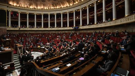 A&nbsp;l'Assemblée nationale, à Paris, le 19 novembre 2019. (PHILIPPE LOPEZ / AFP)