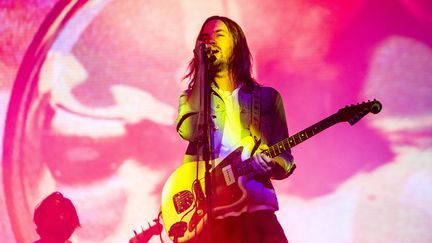 Kevin Parker du groupe australien Tampe Impala, au Lowlands festival, le 18 août 2019 à Biddinghuizen aux Pays-Bas.&nbsp; (ROBERTO FINIZIO / NURPHOTO)