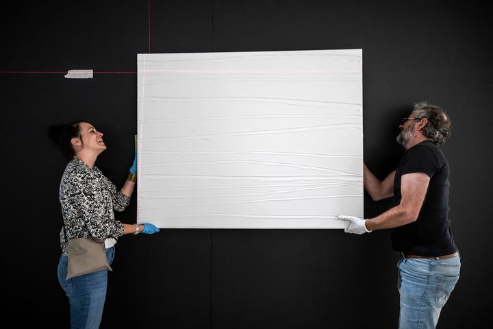 Exposition "Les derniers Soulages", à partir du 24 juin, à Rodez en France (LIONEL BONAVENTURE / AFP)