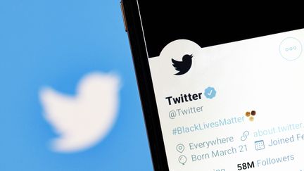 Le compte officiel de l'entreprise américaine Twitter affiche désormais son logo en noir. (CHRISTOPH HARDT/GEISLER-FOTOPRES / GEISLER-FOTOPRESS)