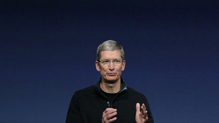 Le patron d'Apple,&nbsp;Tim Cook, en Californie (Etats-Unis), le 20 octobre 2010. (JUSTIN SULLIVAN / GETTY IMAGES NORTH AMERICA / AFP)