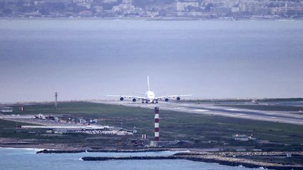 L'aéroport de Nice dans les Alpes Maritimes en mars 2024. (FRANCOIS GLORIES / MAXPPP)