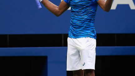 Le joueur français Gaël Monfils durant sa demie contre Novak Djokovic à l'US Open 2016 (CHRIS TROTMAN / GETTY IMAGES NORTH AMERICA)