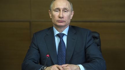 Le pr&eacute;sident russe, Vladimir Poutine, le 4 mars 2014 &agrave; Moscou (Russie). (SERGEY GUNEEV / RIA NOVOSTI)