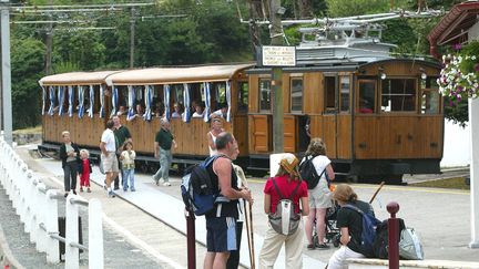 Le Train de la Rhune, Pays basque français.&nbsp; (CHOPIN JEAN DANIEL / MAXPPP)