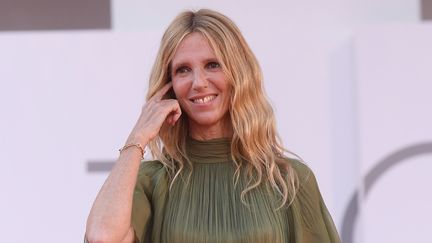 La comédienne et réalisatrice Sandrine Kiberlain lors de ma 78e Mostra de Venise (Italie) le 10 septembre 2021 (ETTORE FERRARI / ANSA)