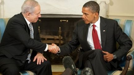 Le président Obama et le Premier ministre Netanyahu à la Maison blanche le 08/07/10 (AFP Saul Loeb)