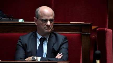 Jean-Michel Blanquer, à l'Assemblée nationale, le 16 juin 2020. (STEPHANE DE SAKUTIN / AFP)