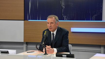 François Bayrou, maire de Pau et président du MoDem, invité de franceinfo (photo d'illustration).&nbsp; (RADIO FRANCE / JEAN-CHRISTOPHE BOURDILLAT)