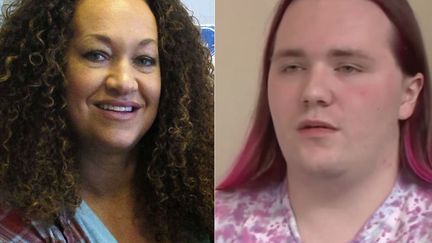 Rachel Dolezal (G) et Ja Du (D), deux personnes qui se revendiquent "transraciales". (DR)