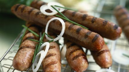 Un boucher marseillais a lancé la première saucisse au cannabis.&nbsp; (ROULIER/ TURIOT / MOOD4FOOD / AFP)