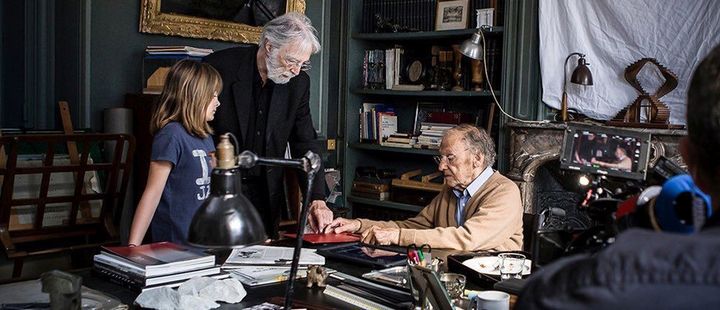 Michael Haneke et Jean-Louis Trintignant dans "Happy End" de Michael Haneke
 ( Les Films du Losange)