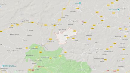 Le loup est de retour en Alsace, après deux siècles d'absence. (CAPTURE ÉCRAN GOOGLE MAPS / RADIO FRANCE)