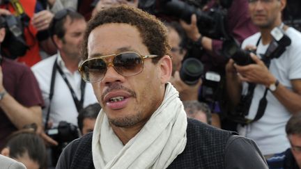 Joeystarr lors de la pr&eacute;sentation de Polisse au festival de Cannes, en mai 2011. (ANNE-CHRISTINE POUJOULAT / AFP)