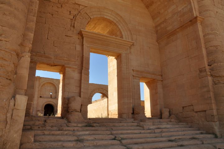 Architecture de l'époque romaine de la ville de Hatra. Photo prise en octobre 2013.
 (Hubert Debbasch / AFP)