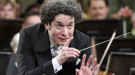 Le chef d'orchestre vénézuélien Gustavo Dudamel (2017)
 (HERBERT NEUBAUER / APA / AFP)