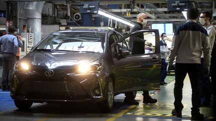 L'usine Toyota de Onnaing (Nord), en avril 2020. (FRANCOIS LO PRESTI / AFP)