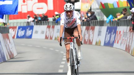 Geoffrey Bouchard (AG2R-Citroën) sur le Tour des Alpes 2021. (PIERRE TEYSSOT / MAXPPP)