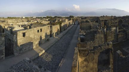 Le temps s'est arrêté à Pompéi dont subsistent les rues et les murs des maisons. Comme après un bombardement...
 (Soprintentendenza Speciale per i Beni Archeologici di Napoli e Pompei / Trustees of the British Museum)