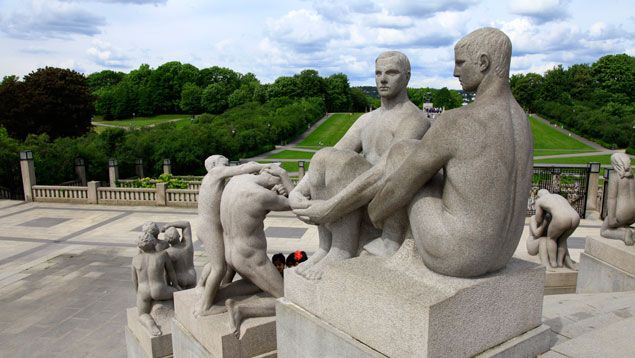 &nbsp; (Le parc de sculptures de Vigeland © MaxPPP)