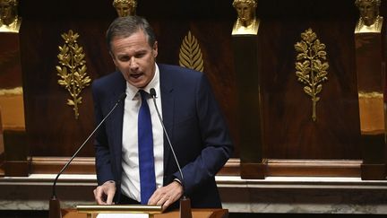 Nicolas Dupont-Aignan, président de Debout la France et député de l'Essonne, à l'Assemblée nationale, le 15 juillet 2020. (MARTIN BUREAU / AFP)