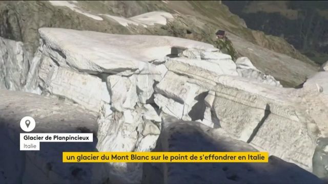 Italie : un glacier du Mont-Blanc menace de s’effondrer