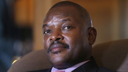 Le pr&eacute;sident burundais Pierre&nbsp;Nkurunziza, le 4 juin 2014 &agrave; Paris. (FRANCOIS GUILLOT / AFP)