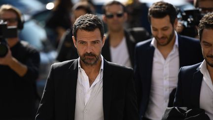 Jérôme Kerviel, à la sortie de la cour d'appel de Versailles, le 23 septembre 2016.&nbsp; (MARTIN BUREAU / AFP)