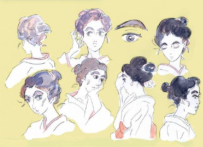 &nbsp; (Character Design de &quot;Miss Hokusai&quot; - Illustration Yoshimi Itazu / Elisabeth de Pourquery)