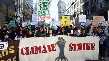 Etats-Unis : la grève pour le climat à San Fransisco, le 15 mars 2019.&nbsp; (JUSTIN SULLIVAN / GETTY IMAGES NORTH AMERICA / AFP)