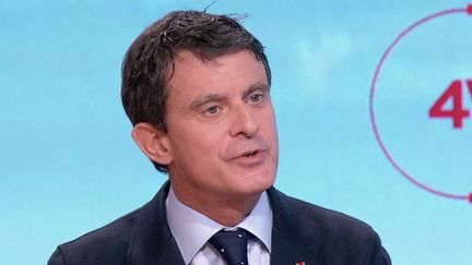 Manuel Valls,&nbsp;ancien Premier ministre, était l'invité des "4 Vérités" sur France 2, jeudi 3 février. (CAPTURE ECRAN FRANCE 2)