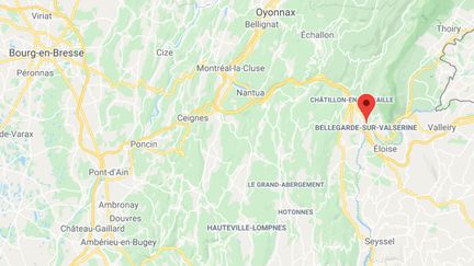 Bellegarde (Valserhône), dans l'Ain. (GOOGLE MAPS / FRANCEINFO)