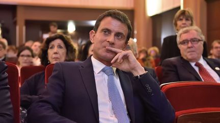 Manuel Valls lors d'un colloque à Paris, le 5 mai 2017 (EREZ LICHTFELD/SIPA)