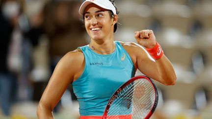 Caroline Garcia est une des deux rescapés français de la journée (THOMAS SAMSON / AFP)