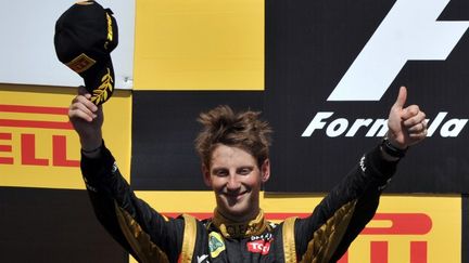 Le Fran&ccedil;ais Romain Grosjean est arriv&eacute; 2e au Grand Prix du Canada de Formule 1, &agrave; Montr&eacute;al (Canada) le 10 juin 2012. (STAN HONDA / AFP)