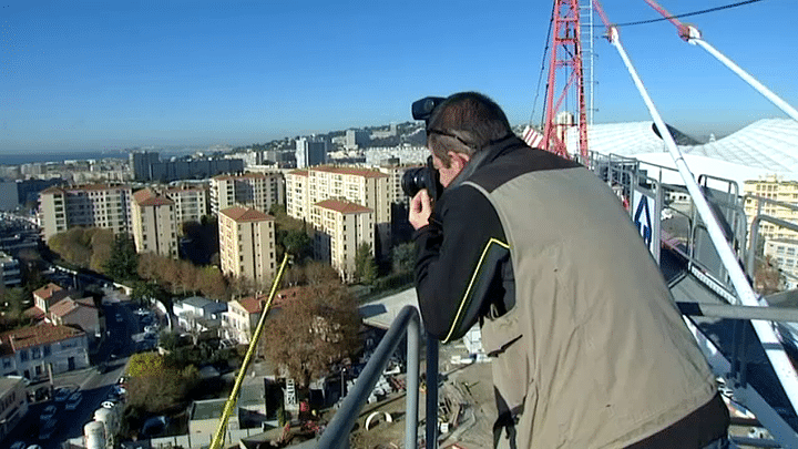 Jérôme Cabanel au sommet des grues
 (France 3 / Culturebox)