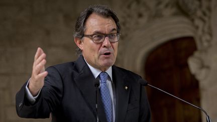 Le pr&eacute;sident catalan Artur Mas, &agrave; Barcelone (Espagne), le 11 juin 2015. (MIQUEL LLOP / CITIZENSIDE.COM)