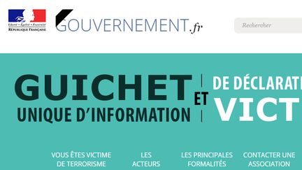 &nbsp; (Le site servira, à terme, aux victimes d'accidents collectifs et de catastrophes naturelles © Capture d'écran Le Guide)