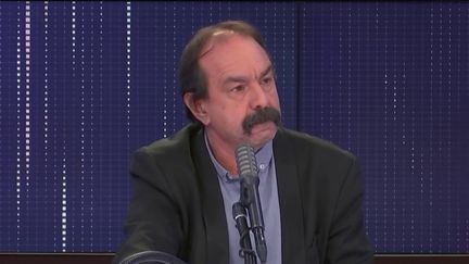 Philippe Martinez, secrétaire général de la CGT, était l'invité de franceinfo lundi 18 janvier. (FRANCEINFO / RADIO FRANCE)