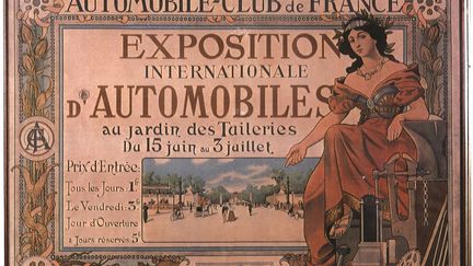 La première affiche du Salon de l'Auto, il faut remonter en 1898. (AMC POUR FRANCE INFO)