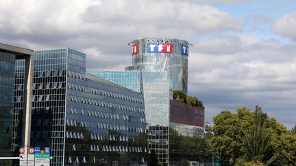 Le siège de TF1 à Boulogne-Billancourt (Hauts-de-Seine), le 4 septembre 2017.&nbsp; (LUDOVIC MARIN / AFP)