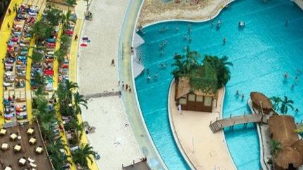 Vue du parc aquatique Tropical Islands à Brand, près de Berlin, le 29 novembre 2013. (AFP/Patrick Pleul)