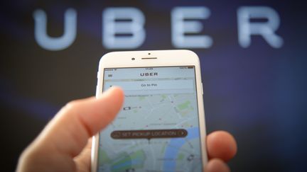 Illustration de l'application Uber, en août 2017.&nbsp; (JAAP ARRIENS / NURPHOTO / AFP)