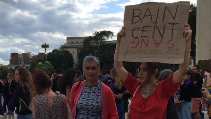 Action organisée par #NousToutes au Trocadéro le 1er septembre 2019 (&copy; Laur&egrave;ne Levy)