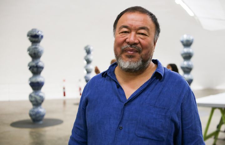 Ai Weiwei à São Paulo le 18 octobre 2018
 (Dario Oliveira / Agência Estado / AFP)