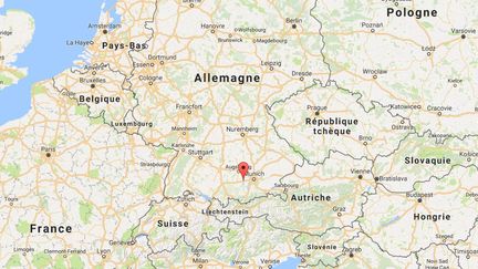 Un Français de 49 ans, soupçonné d'avoir étranglé son ancienne compagne et leur fils de 7 ans à Eching am Ammersee (Allemagne), a été arrêté le&nbsp;18 août 2016. (GOOGLE MAPS)