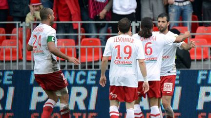 La joie des joueurs du Stade Brestois